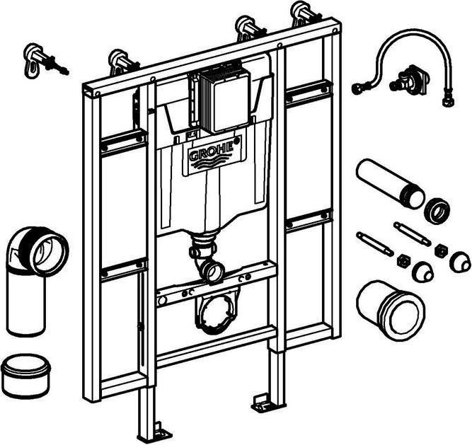 Actual product image Grohe WC element RAPID SL handicapped accessible Cistern GD 2