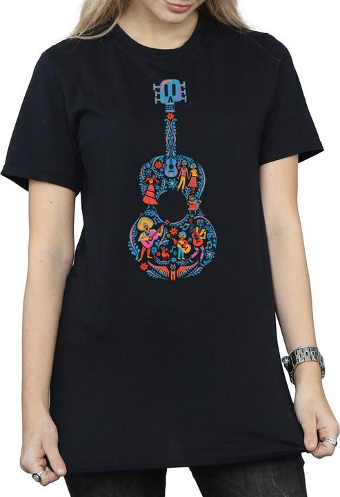 Immagine prodotto Disney Coco Guitar Pattern Maglietta Ampia Donna (M)