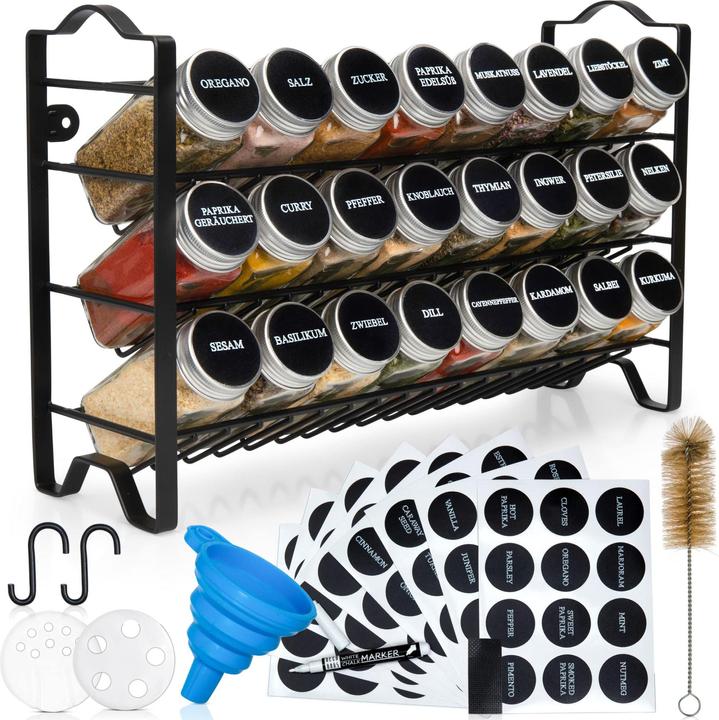 Image du produit Deco haus Étagère à épices avec pots à épices