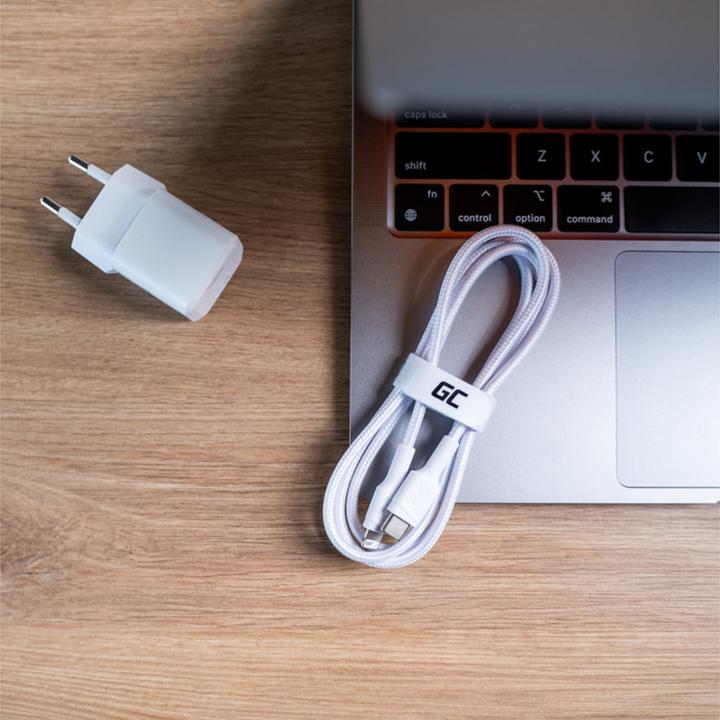 Produktbild GreenCell USB-C - Lightning MFi 1m for Apple iPhone (1 m, USB 3.2 Gen 1)