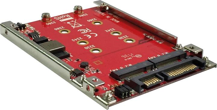 Produktbild Roline M.2 zu SATA III SSD H/W Adapter, 2x M.2 NGFF SSD, Boot- und RAID-fähig