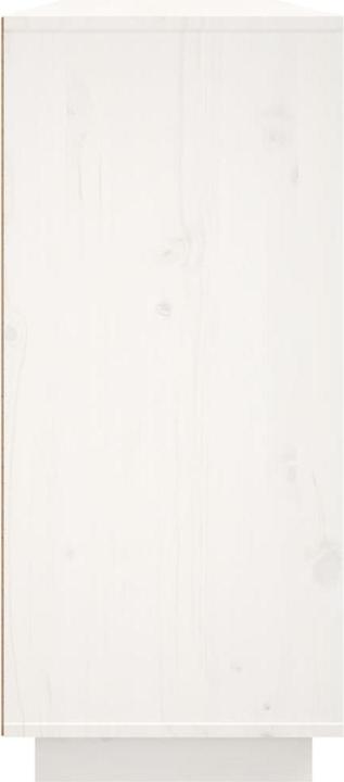 Image du produit VidaXL Sideboard Weiss 120x35x80cm Massivholz Kiefer Kommode Schrank Anrichte (120 x 35 x 80 cm)