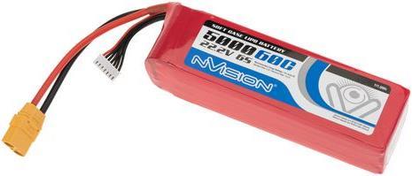 Produktbild nVision LiPo-Akku 22.2V 5000mAh 60C (22.20 V, 5000 mAh)