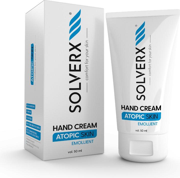 Solverx Atopische Huid Hand en Nagelcrème Voor Atopische Huid 50Ml (50 ml)