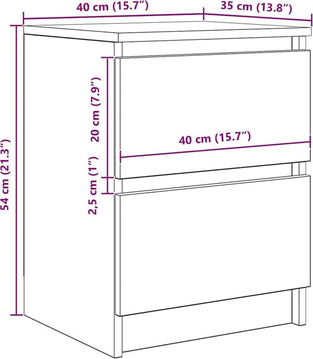 Image du produit VidaXL Rahil (40 x 35 x 54 cm)