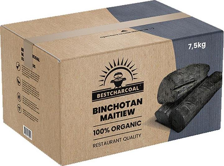 Bestcharcoal - Charcoal - Binchotan - MAIEGW - COAL - BBQ - 7.5 kg (7.50 kg)