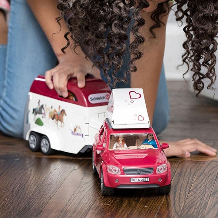 Immagine prodotto Schleich Avventura con auto e rimorchio per cavalli