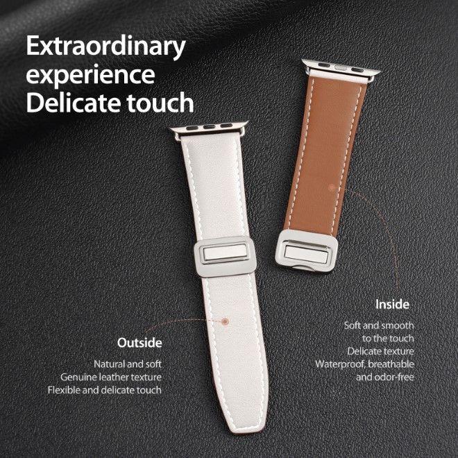 Produktbild Dux Ducis YA Armband (38 mm, 40 mm, 41 mm, Echtleder, Apple Watch Series 1, Apple Watch Series 2, Apple Watch Series 3, Apple Watch Series 4, Apple Watch Series 5, Apple Watch Series 6, Apple Watch Series 7, Apple Watch Series 8, Apple Watch Series 9, Apple Watch SE)