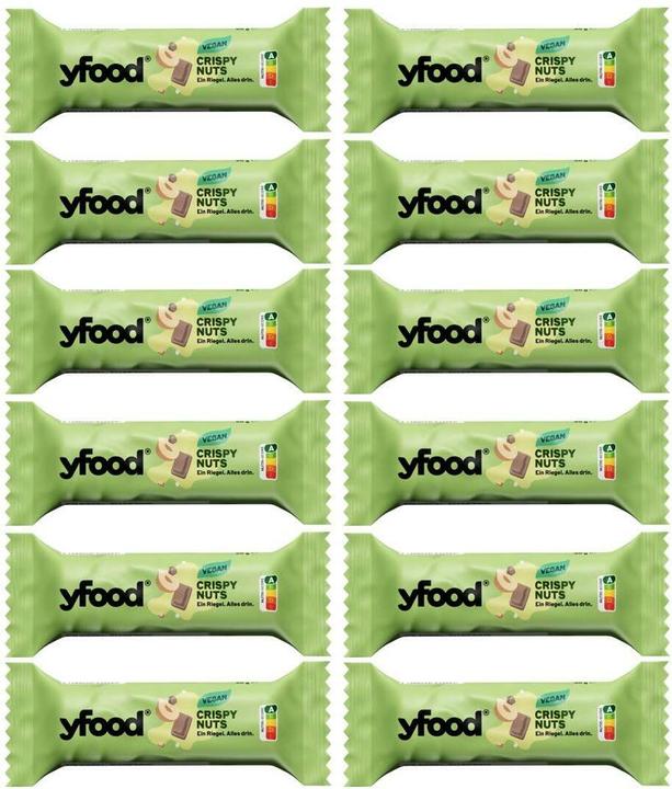 Image du produit YFood Barre protéinée végétalienne (Brownie, Chocolat, 12 pcs, 800 g)