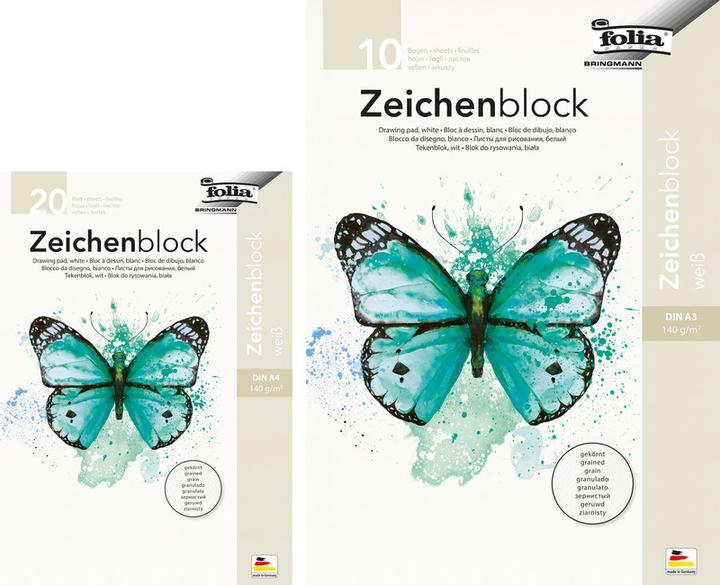 Produktbild Folia Zeichenpapier Block (A4, Weicher Einband)