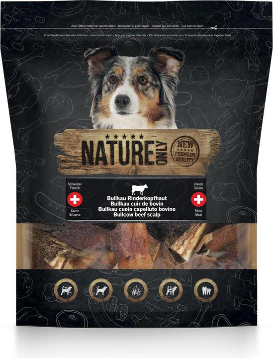 Nature Only Bullkau Rinderkopfhaut (Adult, 4 Stk., 380 g)