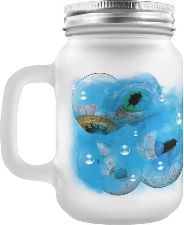 Actual product image Grindstore Mason jar with eyeball design