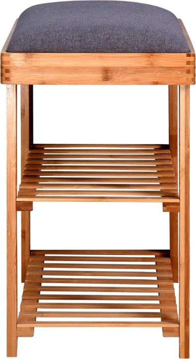 Actual product image HTI-Living Sitzbank mit Schuhregal Anea Holz Natur-Grau (60 cm)