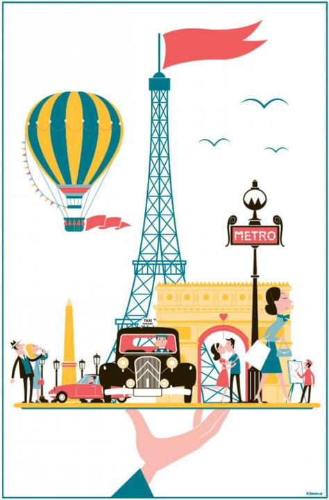 Winkler geschirrtuch paris plateau