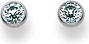 Natsumi Schmuck Ohrstecker Zirkonia Gelbgold 18K/750 3.5mm (750/18 K Gelbgold)