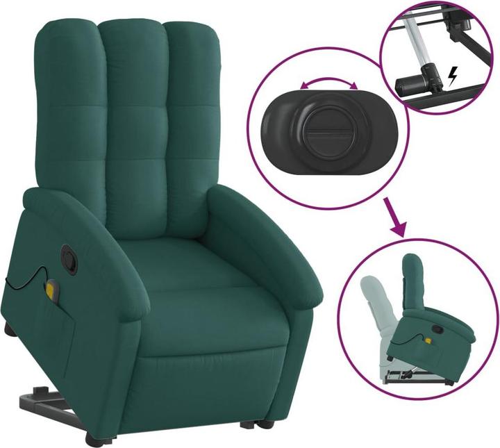 Produktbild VidaXL Massagesessel mit Aufstehhilfe Stoff