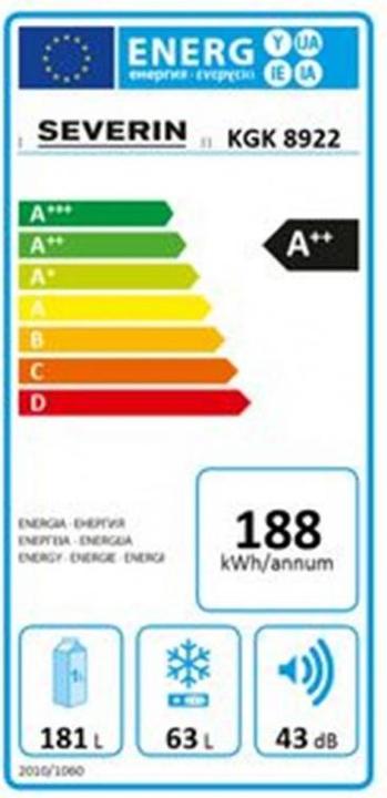 Energie-Label Severin RKG 8922 (244 l)