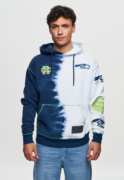 Immagine prodotto Recovered Felpa con cappuccio in pile Re:covered - INK DYE Seattle Seahawks (XL)