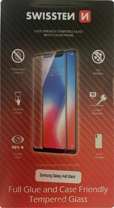 Actual product image Swissten Glass colour frame (1 Piece, Samsung Galaxy A40)