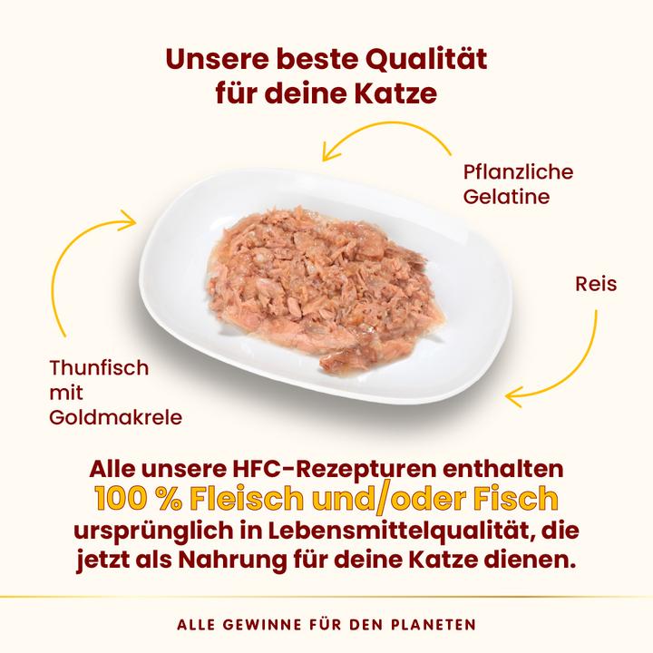 Immagine prodotto Almo Nature HFC Jelly Thunfisch mit Goldmakrele (Adulto, 70 g)