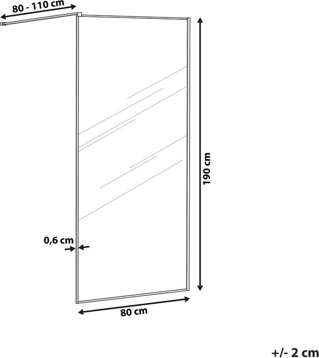 Immagine prodotto Beliani Waspam (80 cm, 80 cm, 190 cm)