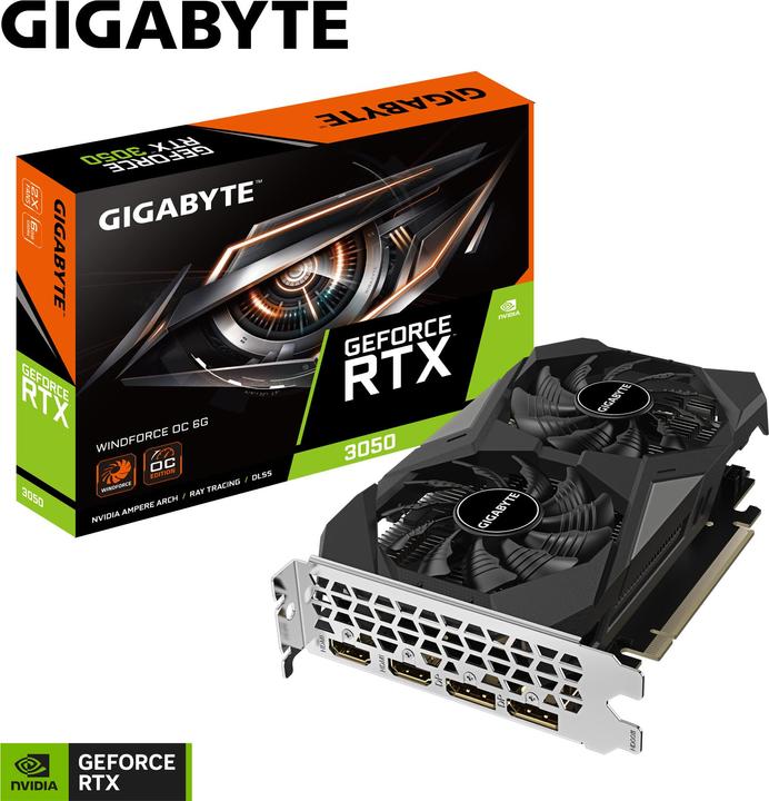 Produktbild Gigabyte GeForce RTX 3050 Windforce OC (6 GB)