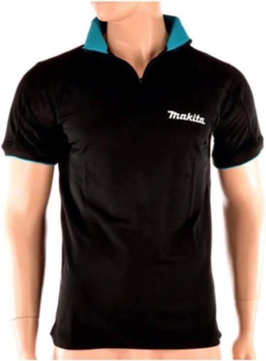 Produktbild Makita Polo Rugby Shirt T-Shirt Grösse XL 100% Baumwolle ( 98P184-XL ) Farbe schwarz (XL)