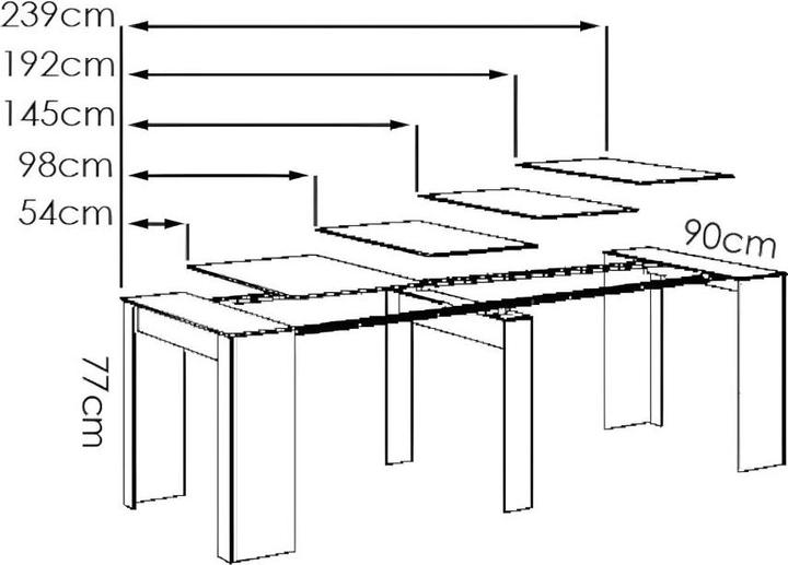 Produktbild Vente-unique Onega (239 x 90 x 77 cm)