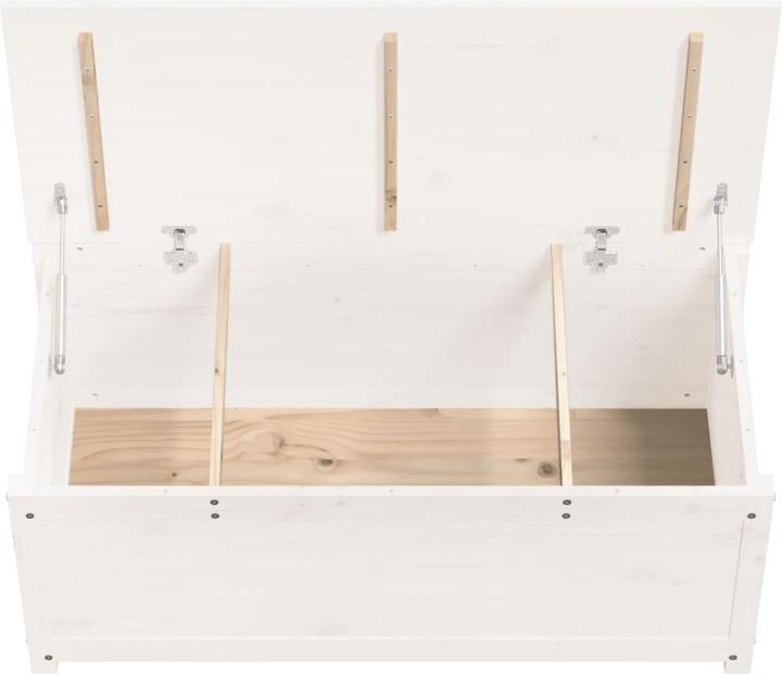 Produktbild VidaXL Truhe Weiss 110x50x45,5 cm Massivholz Kiefer,Farbe
