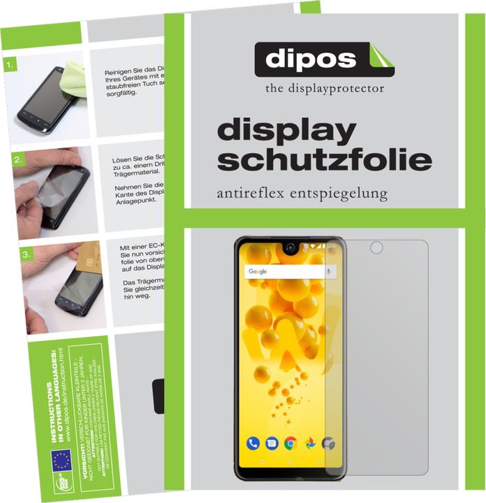 Immagine prodotto Dipos Pellicola Protettiva Antiriflesso (2 Pezzo/i, Wiko View 2 Pro)