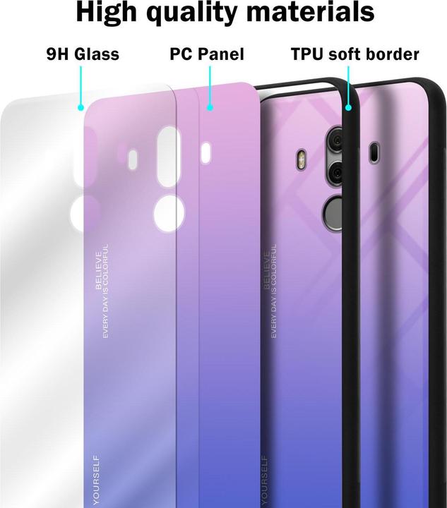 Productafbeelding Cadorabo TPU 2 kleuren glasdekking (Huawei Mate 10 Pro)