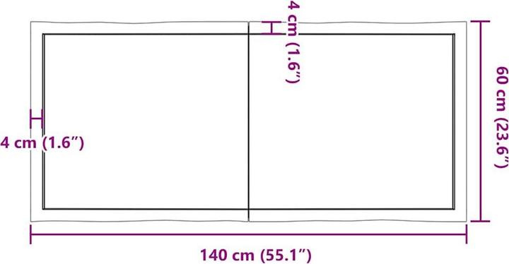 Immagine prodotto VidaXL Aneta (140 x 60 x 6 cm)