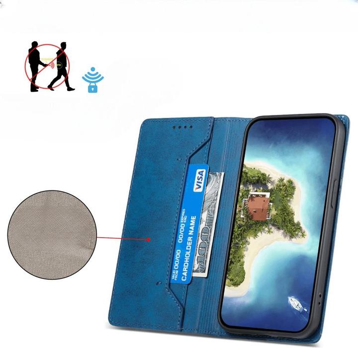 Produktbild Cover-Discount Google Pixel 7a - Hülle mit RFID Blocker blau (Google Pixel 7a)
