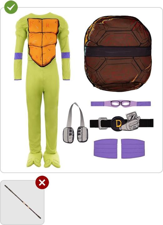 Actual product image Metamorph Teenage Mutant Ninja Turtles – Donatello Kostüm (M)