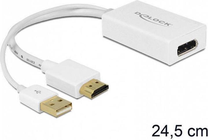 Produktbild Delock 62496 HDMI zu (DP, 24.50 cm)
