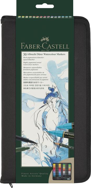Immagine prodotto Faber-Castell Marcatore acquerello Albrecht Dürer 30 Zipper (Verde, 30 x)