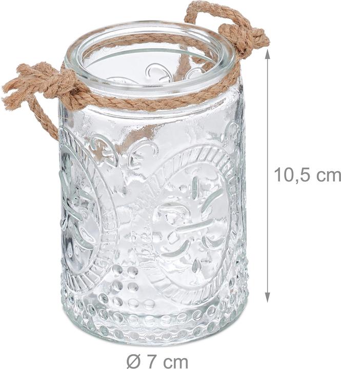 Actual product image Relaxdays 12x lantern (1 x, 7 x 7 x 10.5 cm)