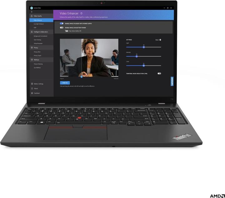 Produktbild Lenovo ThinkPad T16 Gen 2 (16", AMD Ryzen 7 Pro 7840U, 32 GB, 1000 GB, DE)