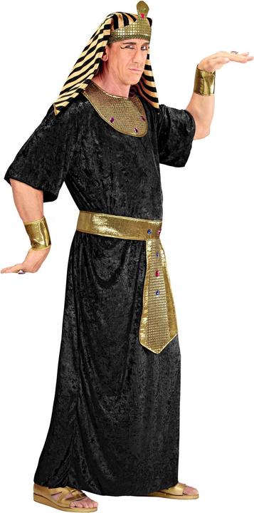 Image du produit Widmann Antikes Pharao Kostüm Tutanchamun mit Tunika, Kragen & Gürtel, Armbänder, Kopfbedeckung (XL)