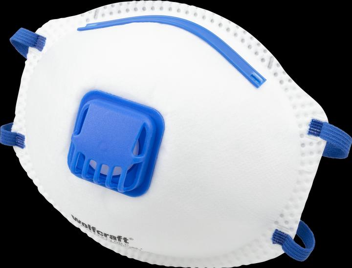 Produktbild wolfcraft wolfcraft 15 Feinstaubmasken FFP2 V (CE) (FFP2)
