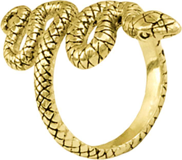 Produktbild Star Piercing Ring vergoldet Schlange lang (50)
