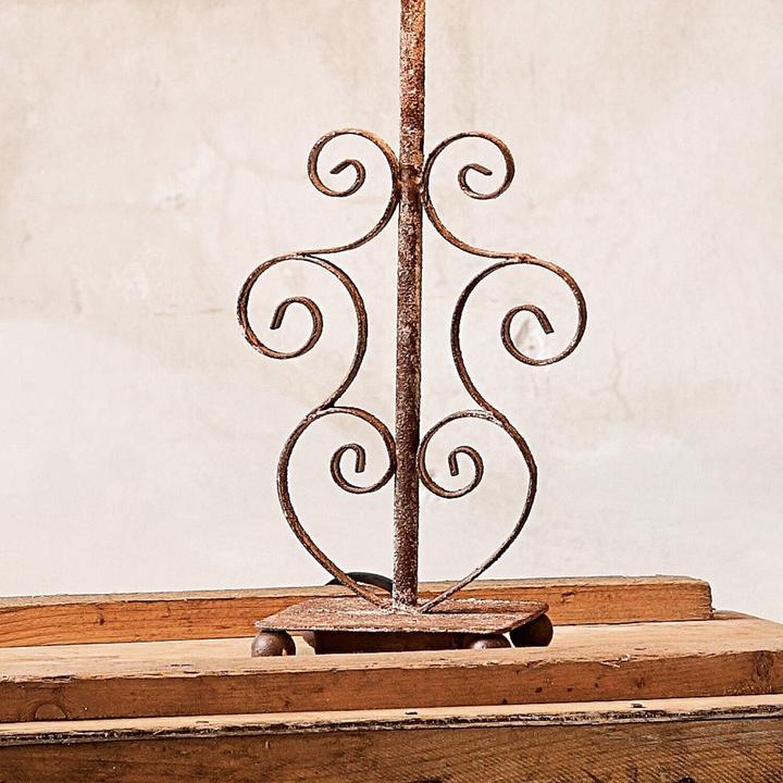 Actual product image Loberon Table lamp Clamart linen/antique brown (E27)