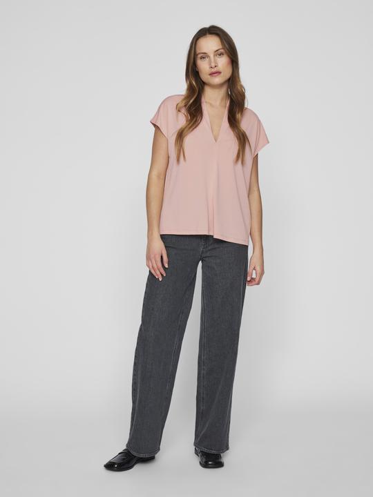 Actual product image Vila V-Ausschnitt Oberteil mit kurzen Ärmeln (XL)