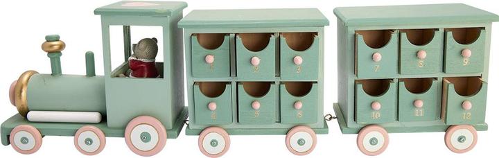Actual product image Greengate Inge-Marie Advent Calendar Train green 48cm