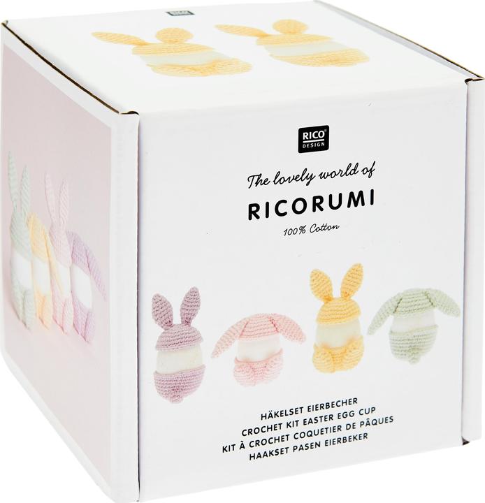 Produktbild Rico Design Ricorumi Häkelset "Oster-Eierbecher" (1 x, 11 x 11 x 11 cm)