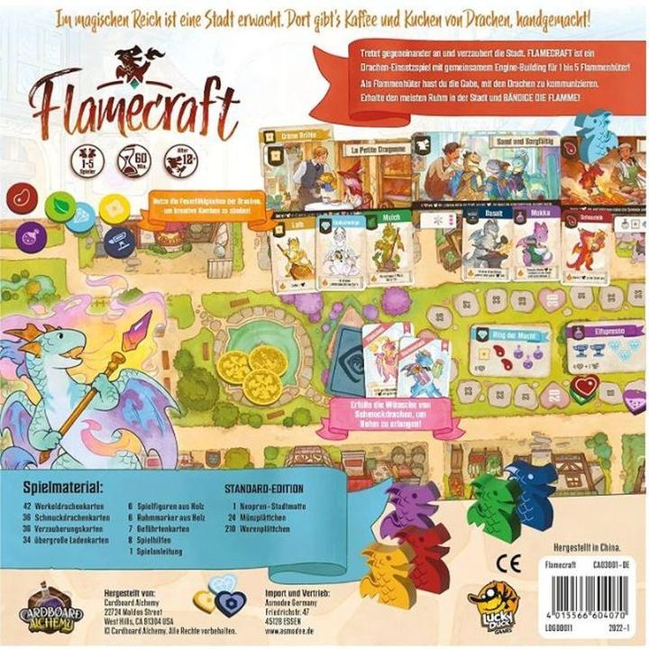 Productafbeelding Asmodée LDGD0011 - Flamecraft, bordspel, voor 1-5 spelers, vanaf 12 jaar (DE uitgave) (Duits)