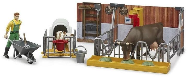 Image du produit Bruder Étable avec vache et veau
