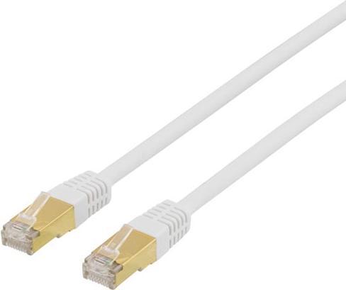 Produktbild Deltaco TP-kabel CAT7 S/FTP 15m vit (S/FTP, CAT7, 15 m)