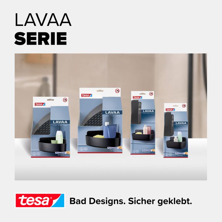 Produktbild tesa LAVAA Eck-Duschkorb, klein inkl. Klebelösung ohne Bohren