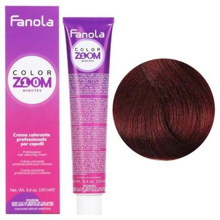 Image du produit Fanola Crème colorante pour cheveux ColorZoom 100ml 4.5 Mahogany Brown - 10 Minute (4.5 Acajou Marron)